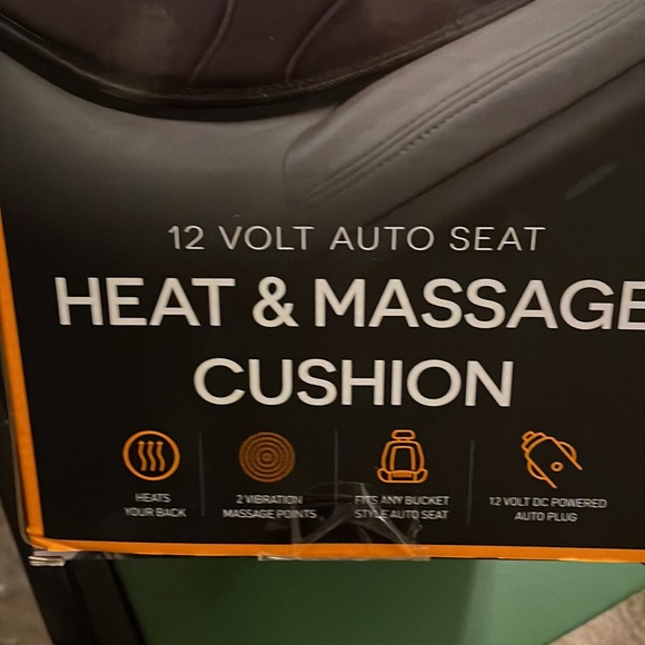 NIB 12 Volt Auto Seat Heat & Massage Cushion to put in vehicle while you drive - Picture 5 of 7